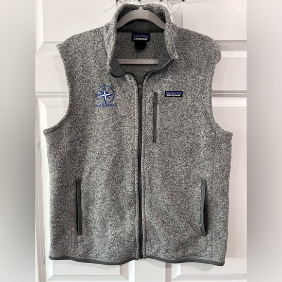 Patagonia Sweater Vest Mens Large Better Sweater Full Zip Fleece Embroidery Logo - Picture 1 of 9